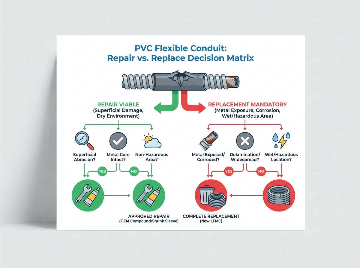 Flexible Conduit Coating Repair and Inspection