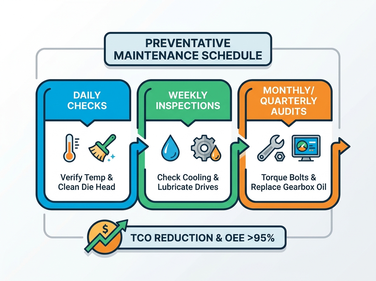 Conduit PVC Coating Machine Maintenance